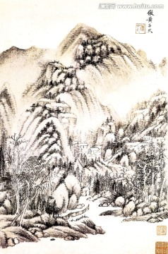 王时敏仿黄子久