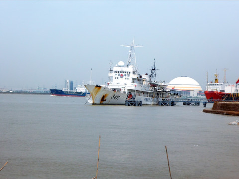 莲花港 港口 码头 轮渡 轮船