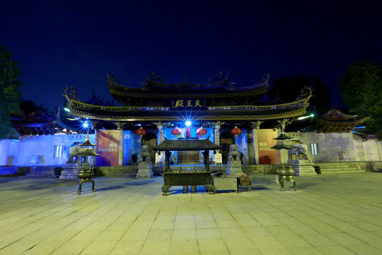 厦门 南普陀寺 天王殿 夜景