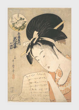 日本艺妓风俗画