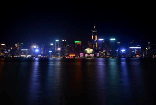 香港维多利亚港口夜景