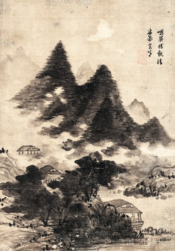 抽象山水画