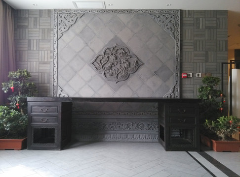 唐语砖雕室内中式装修