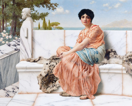 希腊美女油画