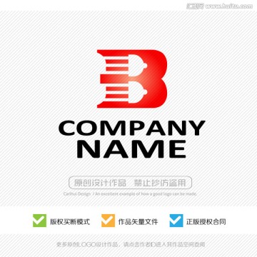 B字母 LOGO设计 标志设计