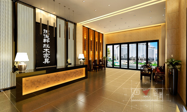 家具展示厅大堂（未分层）