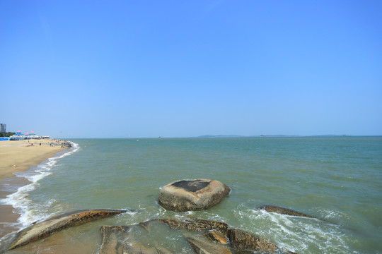 厦门 椰风寨 沙滩 海浪