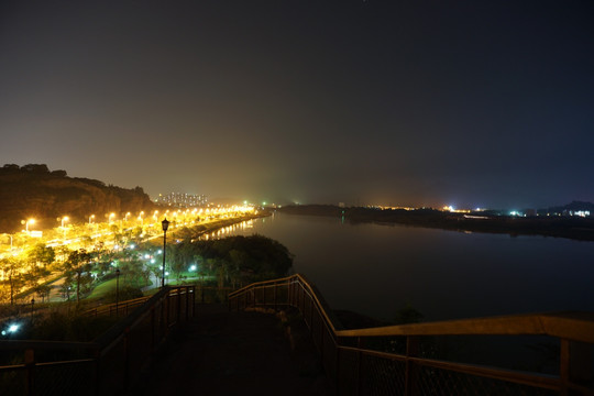 繁华都市风光夜景