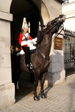 英国伦敦骑兵营皇家骑兵