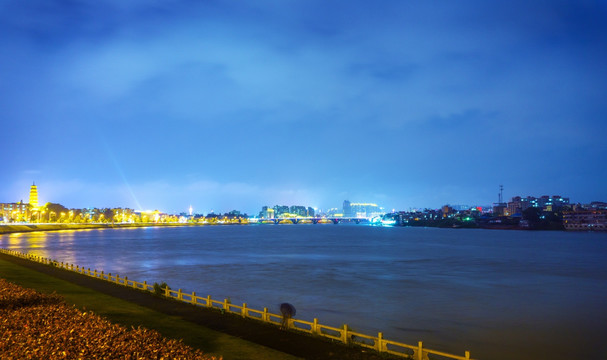 河源城市夜景