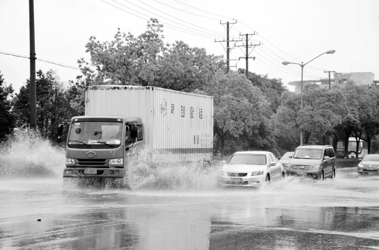 城市积水路