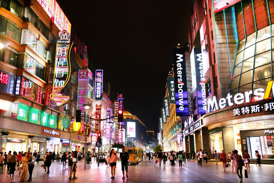 上海南京路步行街