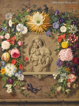 天主教圣母花龛