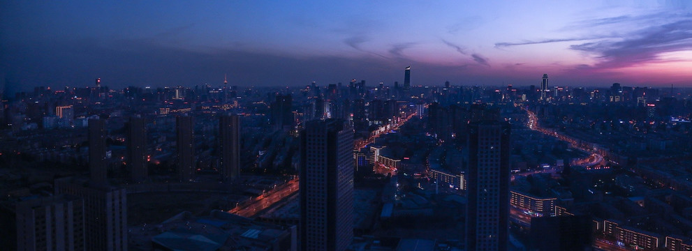 沈阳夜景全景