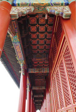 中国北京天安门城楼内装饰