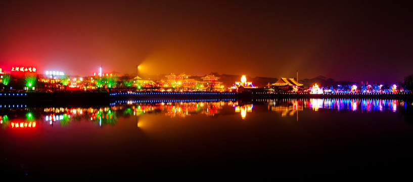 龙亭公园杨家湖潘家湖高清夜景