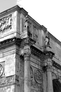 凯旋门 浮雕 罗马柱 人物雕塑