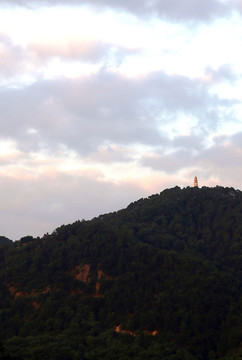 南山晚霞 文峰夕照