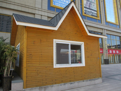 塑木售货亭 生态木木屋
