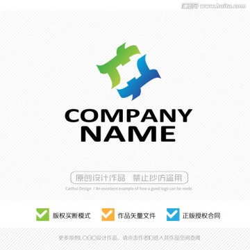 fT字母 LOGO设计