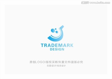 蓝色科技创意LOGO标志设计