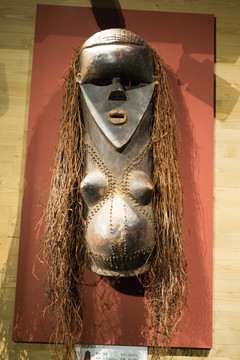 非洲珍稀面具 萨拉姆帕苏 女