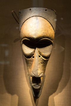 非洲珍稀面具 科特族 男性面具