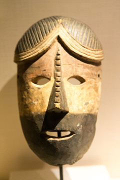 非洲珍稀面具 恩巴恩迪族 男