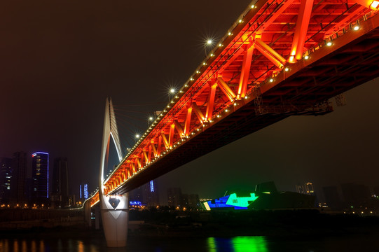 重庆千厮门大桥夜景