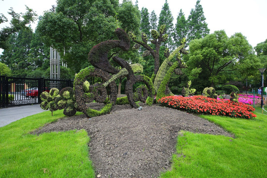 上海植物园植物雕塑