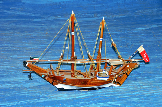 木制船模