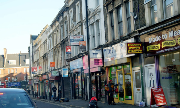 英国伦敦街边店铺