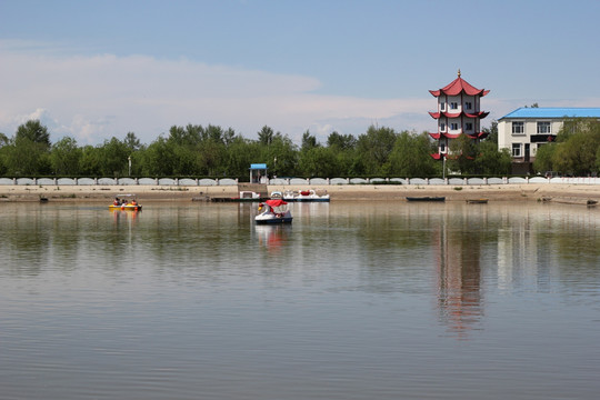 嫩江 西湖 江畔 公园