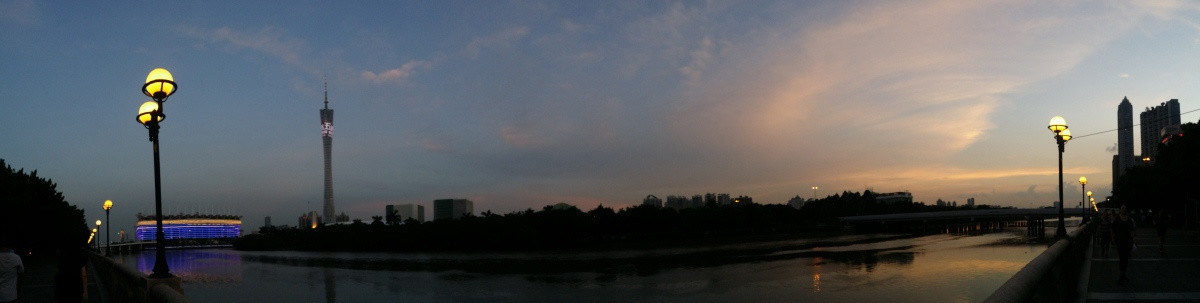 全景晚霞