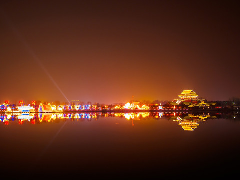 开封龙亭湖夜景