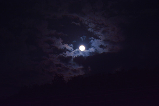 月亮夜空