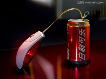偷喝可乐的光电鼠标