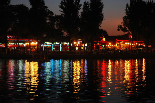 北京什刹海夜景