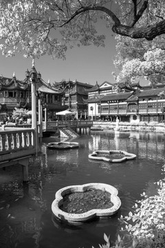 上海豫园九曲桥老照片