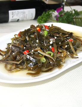 蒜泥炒海带
