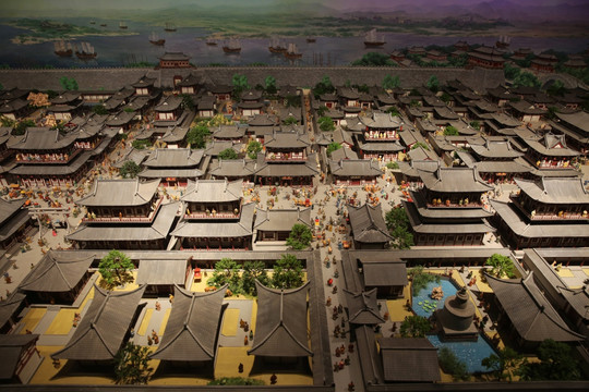 唐朝洛阳城模型