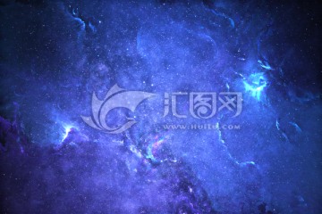 蓝色神秘的宇宙