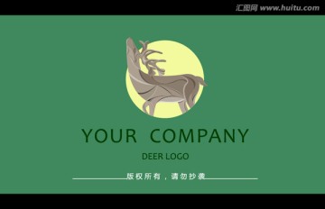 雄鹿logo 动物logo