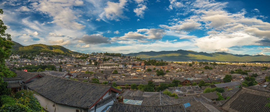 丽江古城全景