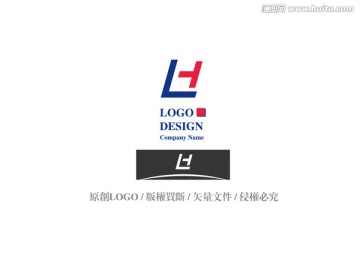 标志logo 字母L 字母H