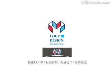 标志logo 字母M