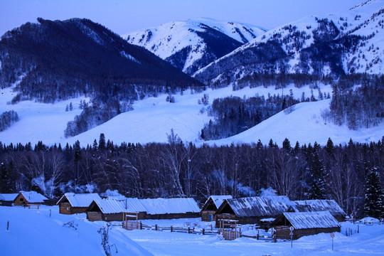 喀纳斯阿勒泰山区山脉山川