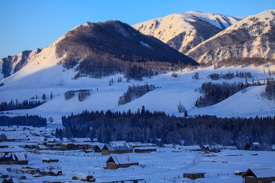 喀纳斯阿勒泰山区山脉山川