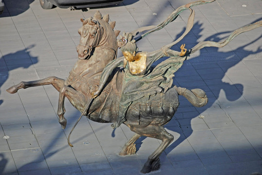 奥林匹克公园 盛唐气象马球雕塑