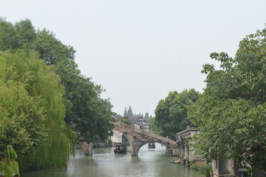 上海 古镇 河流 小溪